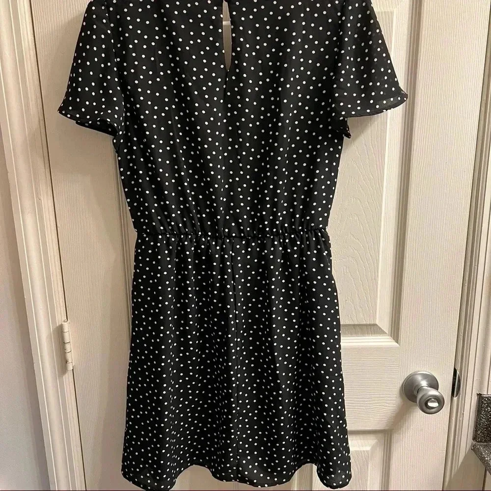 {Francesca’s} Black and white polka dot dress - Picture 3 of 6